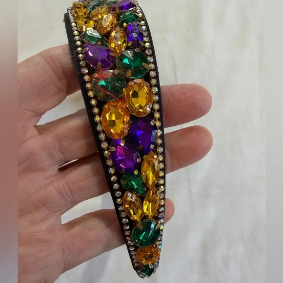 Gemstone Headband rhinestones multicolor - Picture 7 of 13